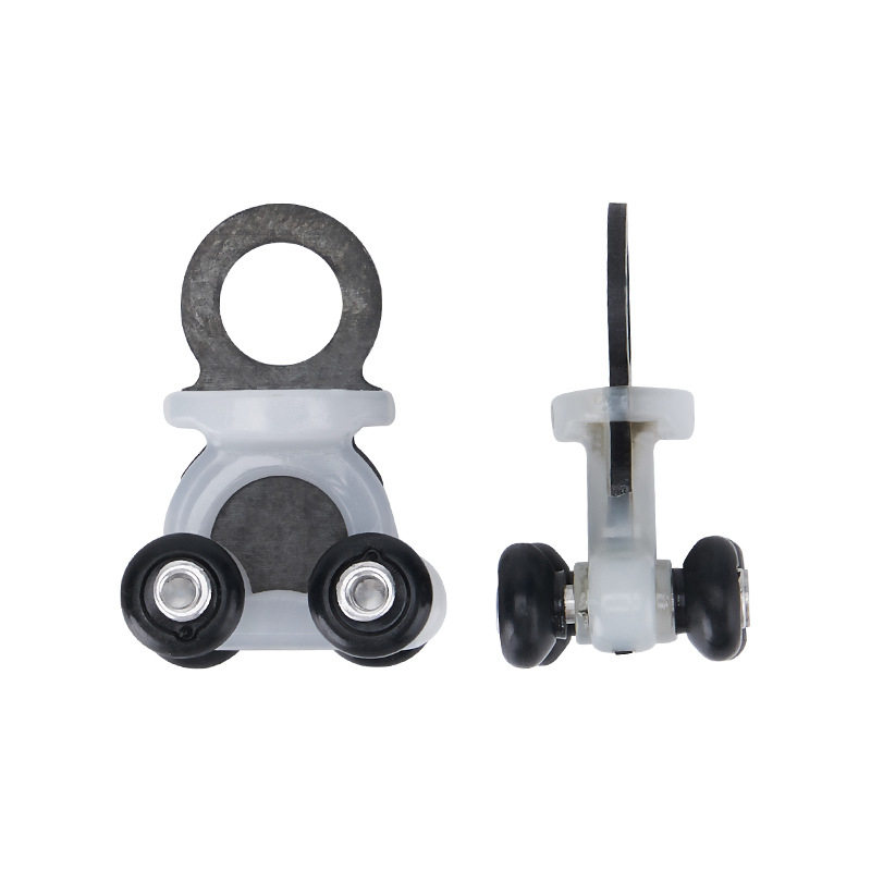 Függönycsatorna négykerekű görgőkkel — csendes működés, anyag: PE + rozsdamentes acél + ötvözet, függönyök számára, modern minimalista stílus