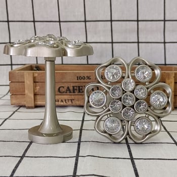 Függönyakas egyenes rúd, cink ötvözet + rhinestone, modell Qx-018, tartalmaz csavarokat és gumidugókat