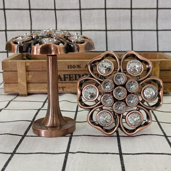 Függönyakas egyenes rúd, cink ötvözet + rhinestone, modell Qx-018, tartalmaz csavarokat és gumidugókat