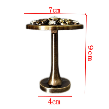 QX-011 Egyenes rúd függönykampó – cinkötvözet + rhinestones, új kínai stílus, felakasztáshoz