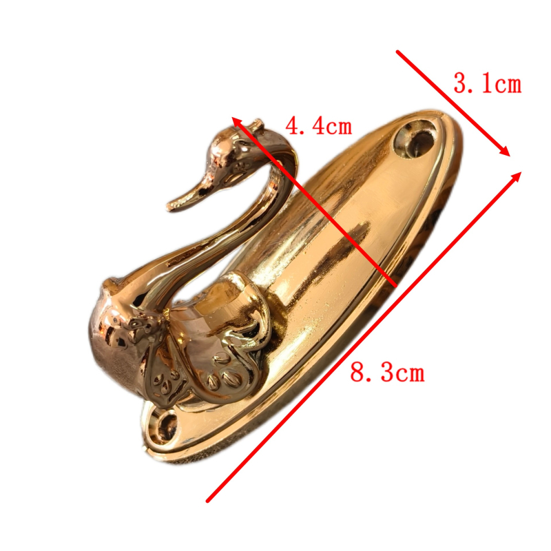 Γάντζος κουρτινας Little Swan από κράμα ψευδαργύρου, μοντέλο QX-121, τύπος: γάντζος, κατάλληλος για κρεμάμενες κουρτίνες, περιλαμβάνει βίδες και καουτσούκ βύσματα