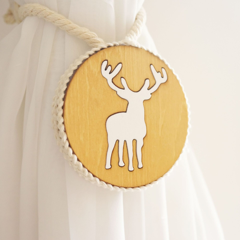 Faanyagú függönykötőszalag mágneses csattal, Bolian, testreszabható, felület festett