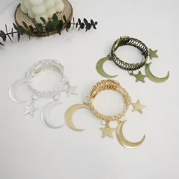 Metāla aizkaru sprādze ar atsperes gredzeni, mūsdienīgs vieglā luksusa stils, nav pielāgojama, piemērots mājai, guļamistabai un viesistabai