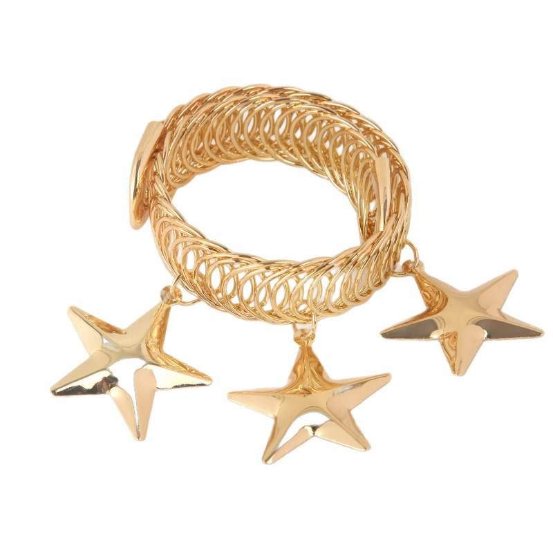 Metāla aizkaru sprādze ar atsperes gredzeni, mūsdienīgs vieglā luksusa stils, nav pielāgojama, piemērots mājai, guļamistabai un viesistabai