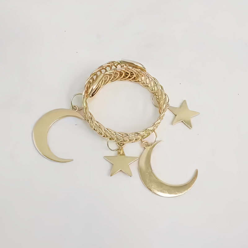 Metāla aizkaru sprādze ar atsperes gredzeni, mūsdienīgs vieglā luksusa stils, nav pielāgojama, piemērots mājai, guļamistabai un viesistabai