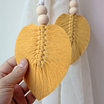 Függönypánt — bohém stílus, pamut és len, egyszerű dizájn, testreszabható