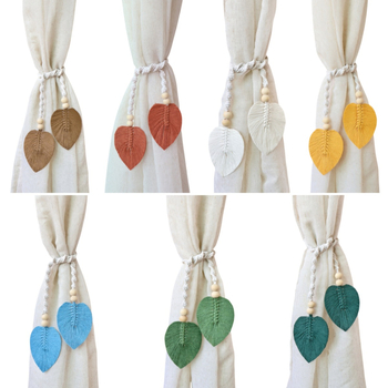 Függönypánt — bohém stílus, pamut és len, egyszerű dizájn, testreszabható