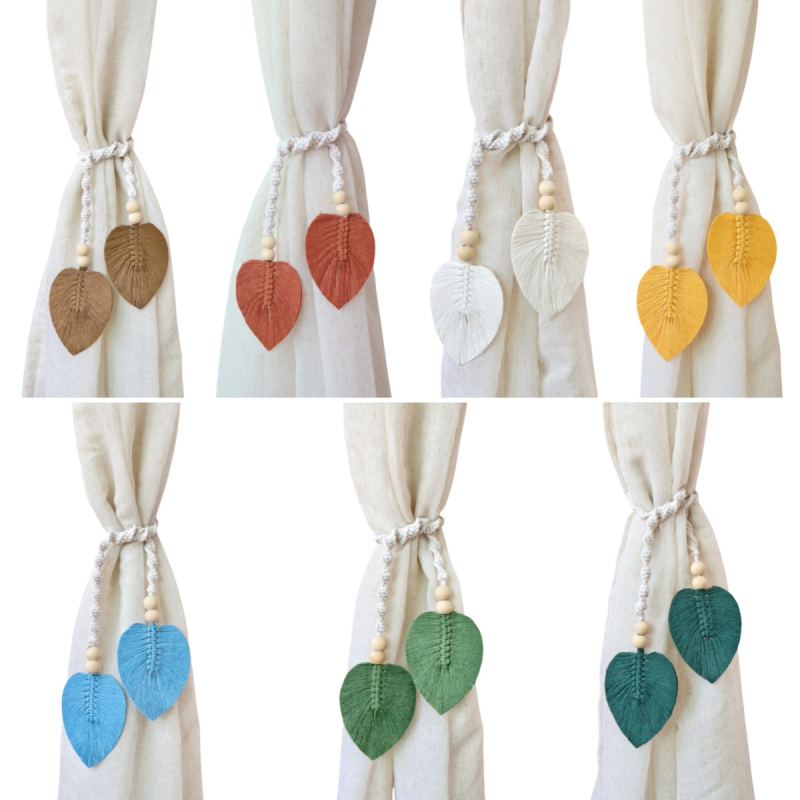 Függönypánt — bohém stílus, pamut és len, egyszerű dizájn, testreszabható