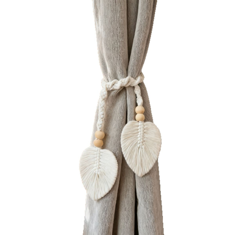 Függönypánt — bohém stílus, pamut és len, egyszerű dizájn, testreszabható