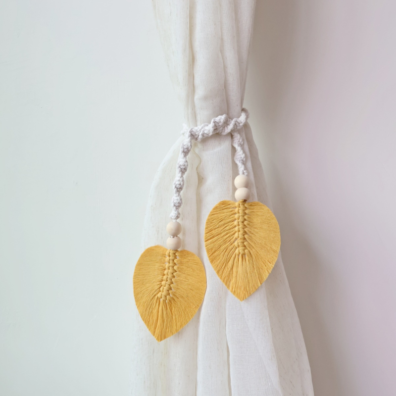 Függönypánt — bohém stílus, pamut és len, egyszerű dizájn, testreszabható