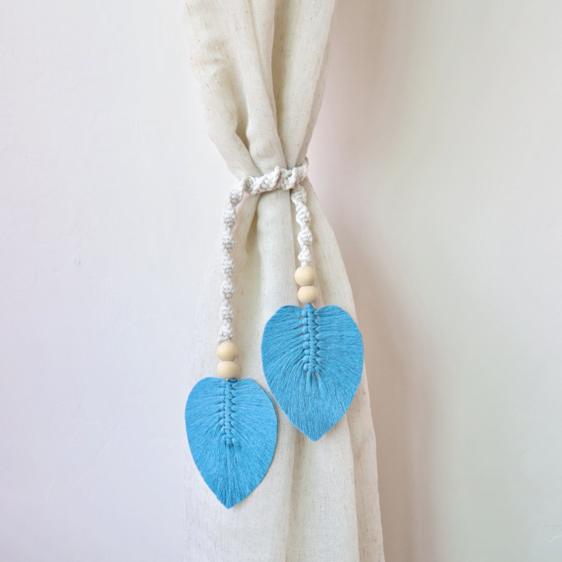 Függönypánt — bohém stílus, pamut és len, egyszerű dizájn, testreszabható