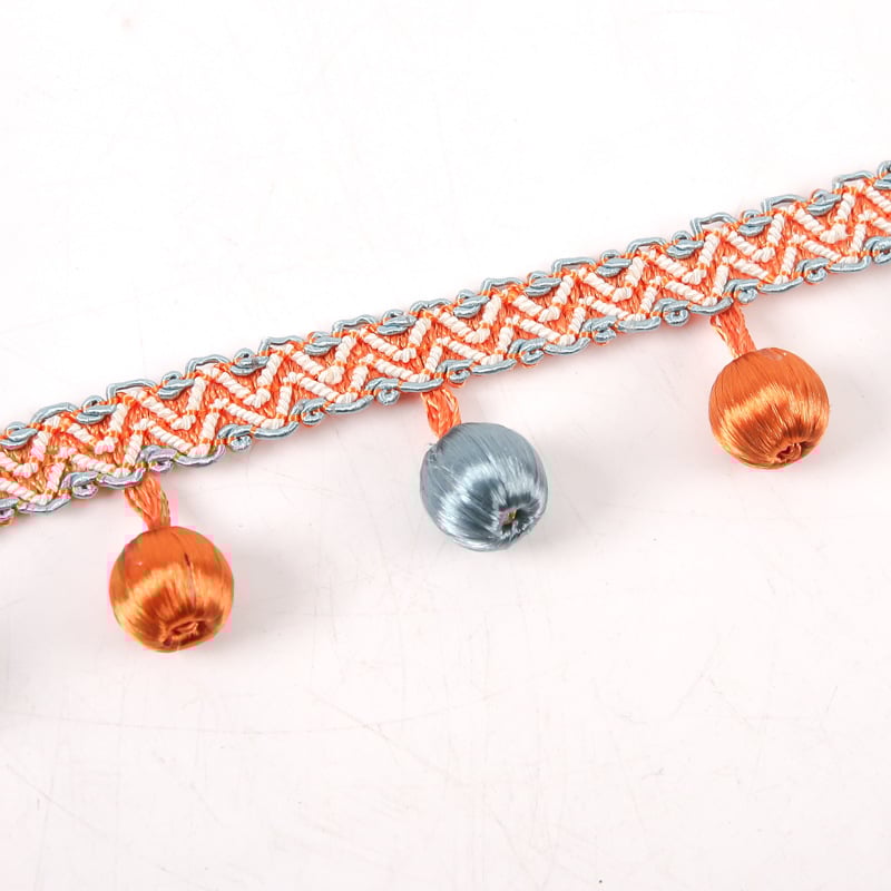 Függöny-kiegészítők csipkés tassellal és poliészter gyöngyökkel – modern minimalista stílus, testre szabható, Residentiality