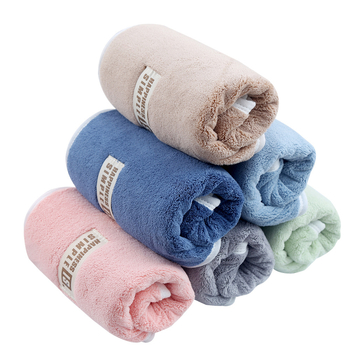 Πετσέτα προσώπου από coral velvet, παχύτερη έκδοση ενηλίκων, μαλακή και απορροφητική, δεν χάνει ίνες; Υλικό: coral fleece; Νήμα: 150D; Βάρος: 140–170 g; Κύριο περιεχόμενο: 80% πολυεστέρας; Προσαρμογή λογότυπου