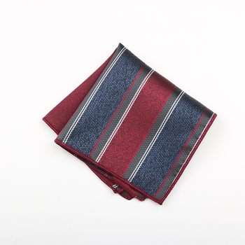 Ανδρικό μαντήλι τσέπης για κοστούμι με Jacquard υψηλής πυκνότητας μοτίβο, πολυεστερική ίνα, επιχειρηματικό στυλ, συσκευασία OPP