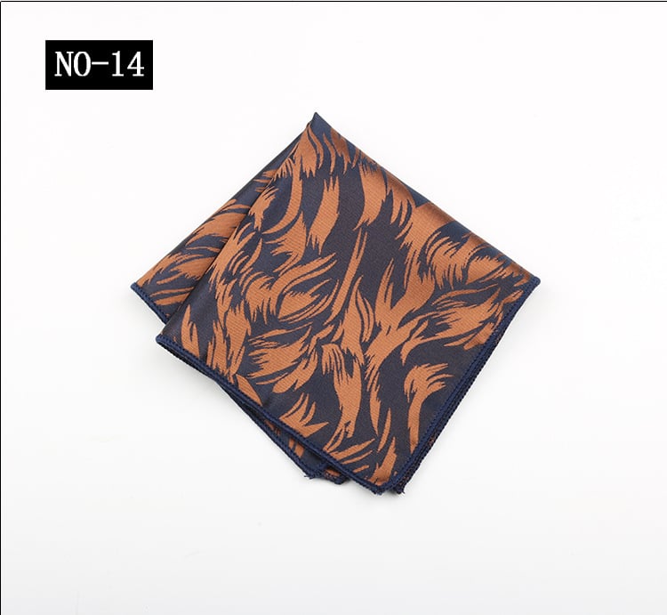 Ανδρικό μαντήλι τσέπης για κοστούμι με Jacquard υψηλής πυκνότητας μοτίβο, πολυεστερική ίνα, επιχειρηματικό στυλ, συσκευασία OPP