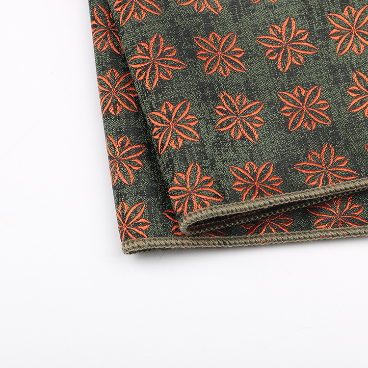 Ανδρικό μαντήλι τσέπης για κοστούμι με Jacquard υψηλής πυκνότητας μοτίβο, πολυεστερική ίνα, επιχειρηματικό στυλ, συσκευασία OPP