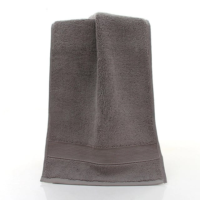 Πετσέτα μπάνιου από 100% βαμβάκι, παχιά, με κεντημένο λογότυπο, νήματα 32s, 500 g+