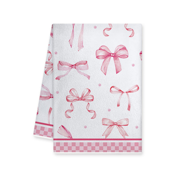 Πετσέτα κουζίνας Manquan, μικροϊνες, Cherry Bow εκτύπωση, 50-80 g