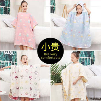 Παιδική πετσέτα μπάνιου με κουκούλα από βαμβάκι, 150D νήμα, ριγέ σχέδιο, βάρος κάτω από 50 g, κατάλληλο για βρέφη