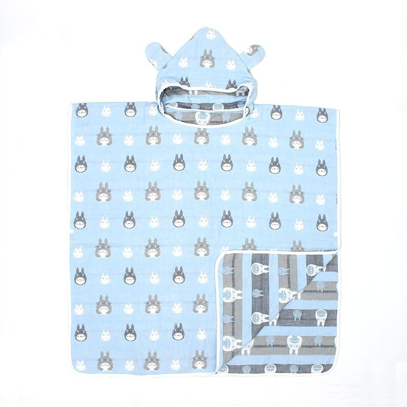 Παιδική πετσέτα μπάνιου με κουκούλα από βαμβάκι, 150D νήμα, ριγέ σχέδιο, βάρος κάτω από 50 g, κατάλληλο για βρέφη