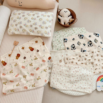 Βρεφική πετσέτα γάζας έξι στρωμάτων, νήμα 40, εκτυπωμένη, βάρος κάτω από 50 g