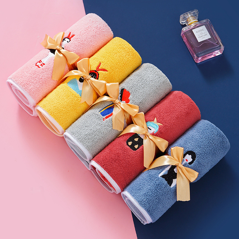 Ručnici od coral fleece s logom, upijajući, debeli, hotelskog stila, set u kutiji za svadbeni poklon