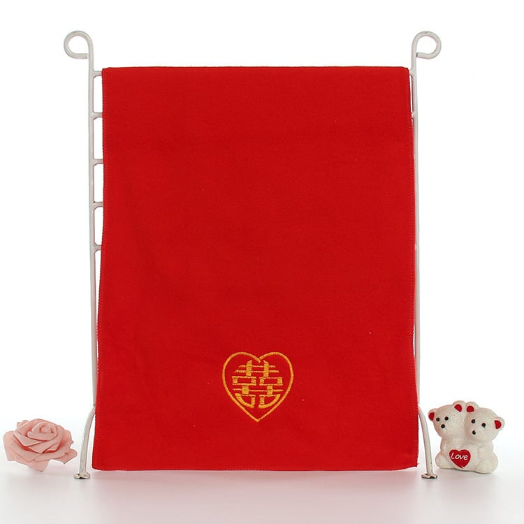 Πετσέτα γάμου από υπερλεπτές ίνες, ύφανση Jacquard, 32 νήματα, βάρος 80–100 g, σύνθεση 90/10