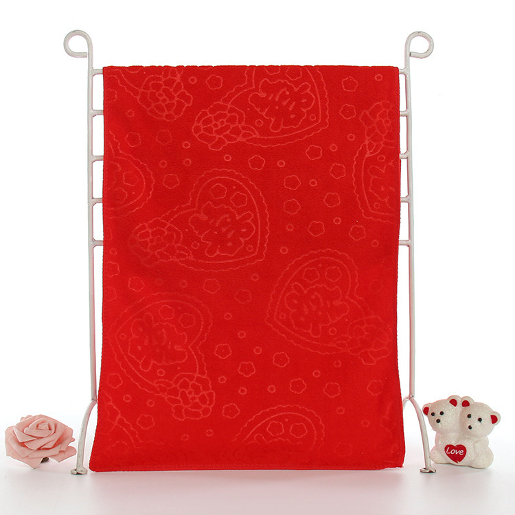 Πετσέτα γάμου από υπερλεπτές ίνες, ύφανση Jacquard, 32 νήματα, βάρος 80–100 g, σύνθεση 90/10