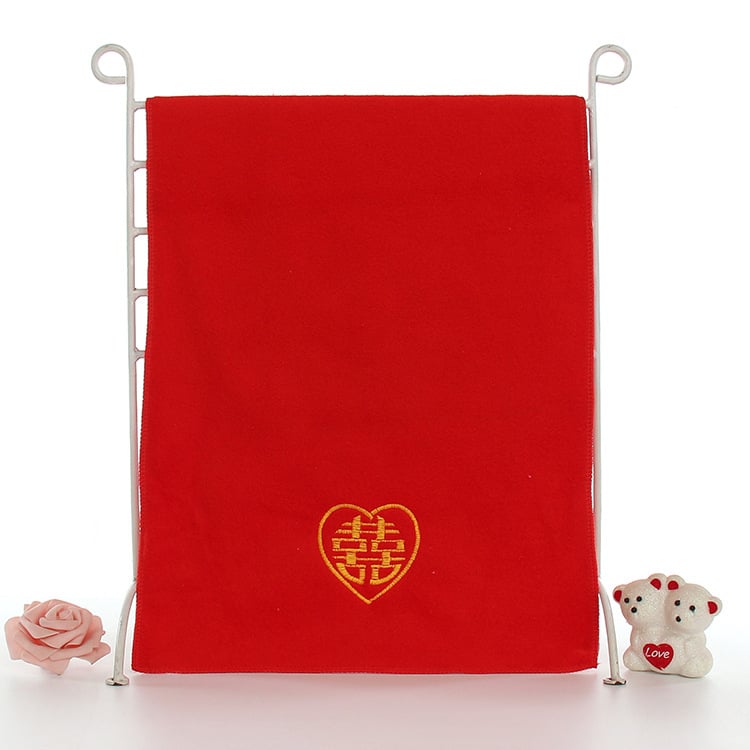 Πετσέτα γάμου από υπερλεπτές ίνες, ύφανση Jacquard, 32 νήματα, βάρος 80–100 g, σύνθεση 90/10