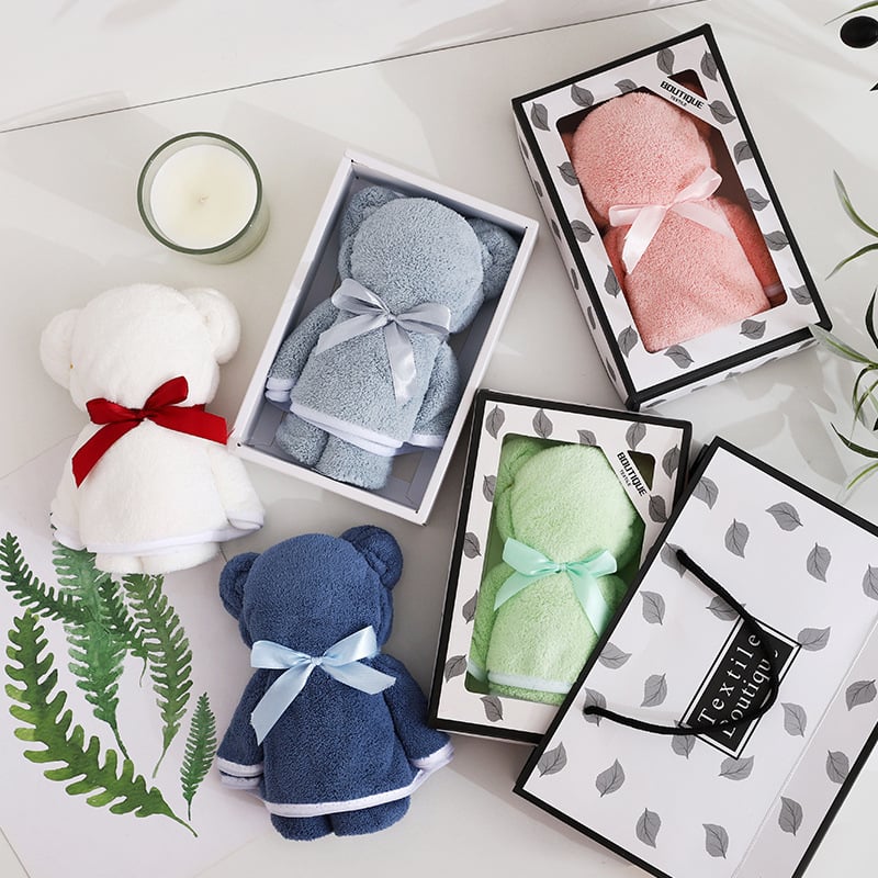 Σετ πετσέτες προσώπου σε κουτί δώρου, βελούρ coral velvet, 40 τεμάχια, ραμμένες, επίπεδη ύφανση, 80–100 γρ, παραμετροποίηση
