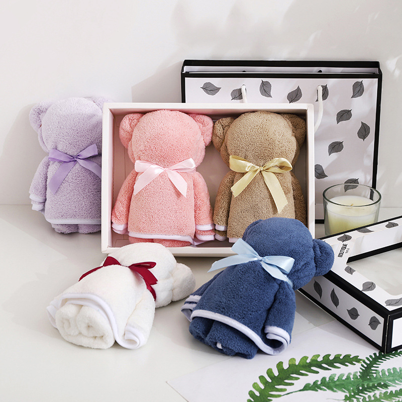 Σετ πετσέτες προσώπου σε κουτί δώρου, βελούρ coral velvet, 40 τεμάχια, ραμμένες, επίπεδη ύφανση, 80–100 γρ, παραμετροποίηση
