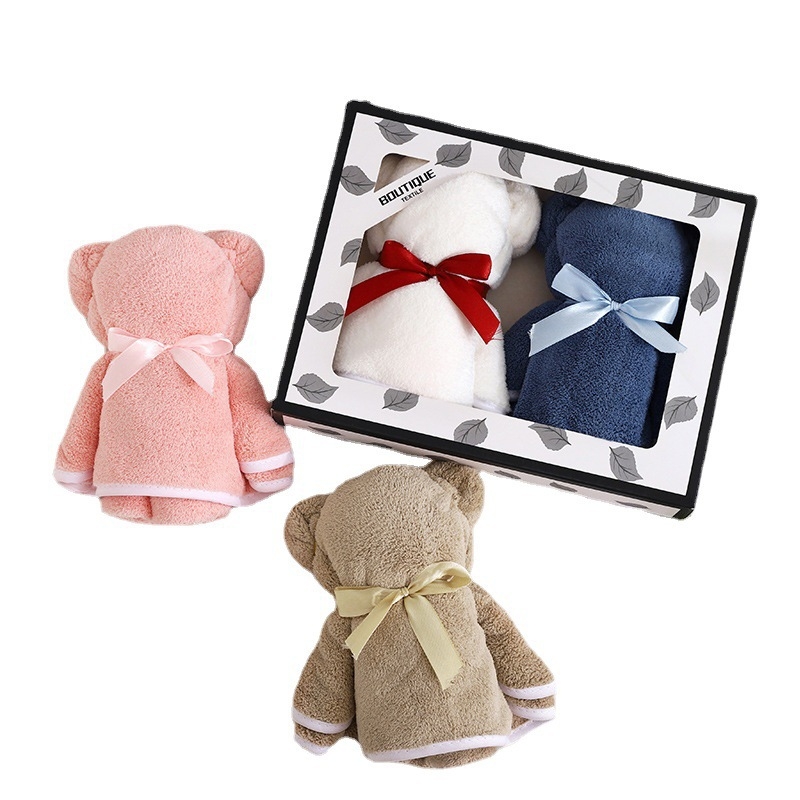 Σετ πετσέτες προσώπου σε κουτί δώρου, βελούρ coral velvet, 40 τεμάχια, ραμμένες, επίπεδη ύφανση, 80–100 γρ, παραμετροποίηση