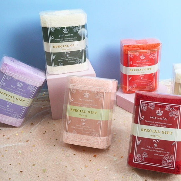 Πετσέτα προσώπου — Κοραλλί φλίς, 150D, απλή ύφανση, 50–80 g