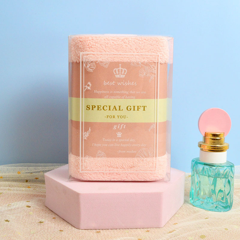 Πετσέτα προσώπου — Κοραλλί φλίς, 150D, απλή ύφανση, 50–80 g