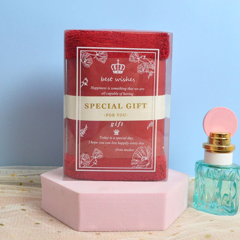 Πετσέτα προσώπου — Κοραλλί φλίς, 150D, απλή ύφανση, 50–80 g