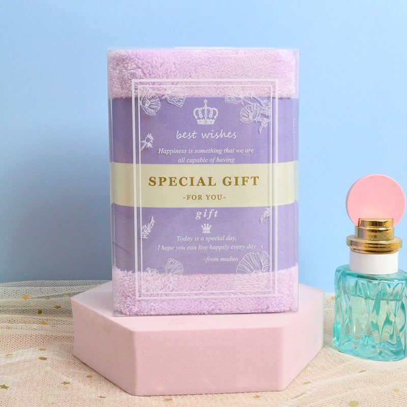 Πετσέτα προσώπου — Κοραλλί φλίς, 150D, απλή ύφανση, 50–80 g