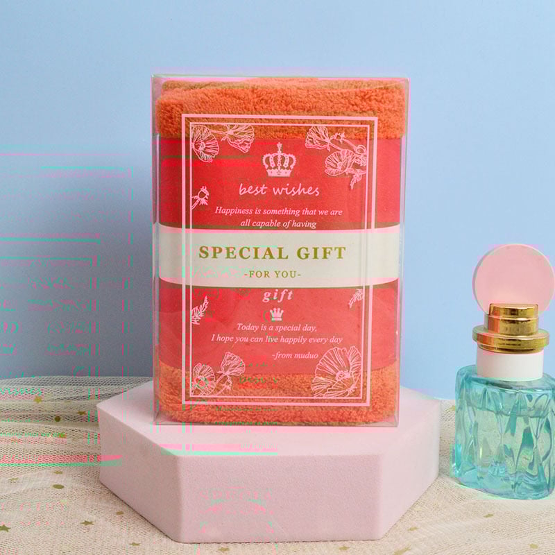 Πετσέτα προσώπου — Κοραλλί φλίς, 150D, απλή ύφανση, 50–80 g