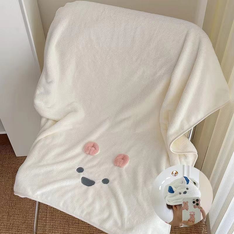 Koala Καρτούν πετσέτα μπάνιου, Coral fleece, Απορροφητική για ενήλικες, Απλή Ύφανση, 120–140 g/m², 14 νήματα