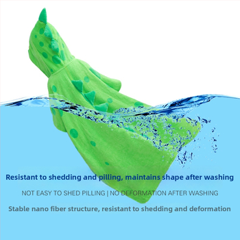 Παιδική πετσέτα μπάνιου με κουκούλα και κάλυμμα ρόμπας από 100% βαμβάκι, 300–400 g, προσαρμογή, φινίρισμα velvet