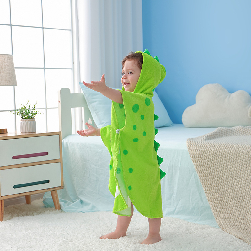 Παιδική πετσέτα μπάνιου με κουκούλα και κάλυμμα ρόμπας από 100% βαμβάκι, 300–400 g, προσαρμογή, φινίρισμα velvet