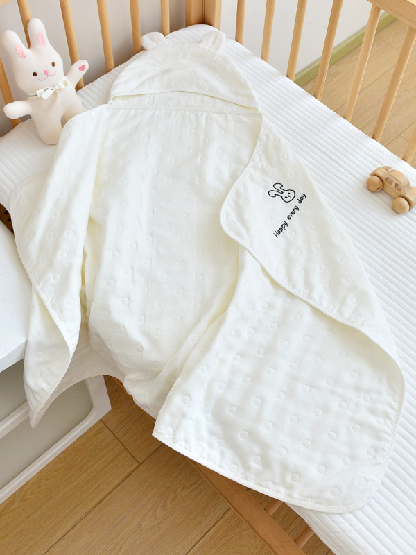 Βρεφική πετσέτα μπάνιου από 100% βαμβάκι, τζακάρ, 300–400 γρ