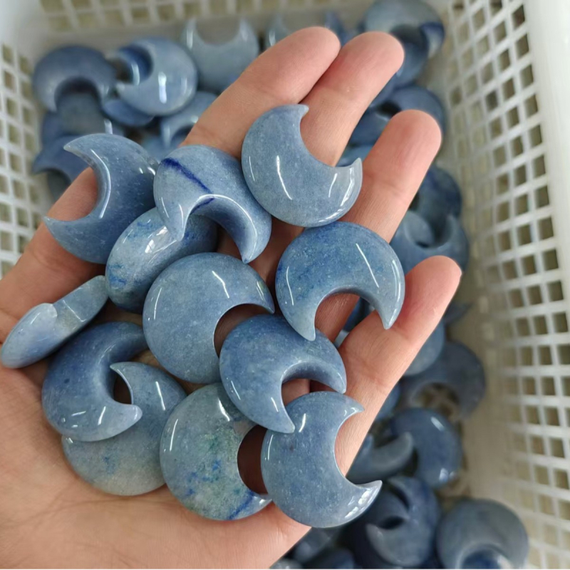 Mjesečev kristalni ukras, sirovi kristal, pakiran u PP torbici, moderan jednostavan stil, za DIY nakit