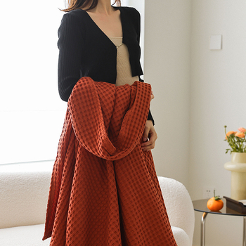 Ručnik-ćebe, 100% pamuk, japanskog stila wafla gazu, strojno pranje, za ljeto, 1.05–1.50 kg