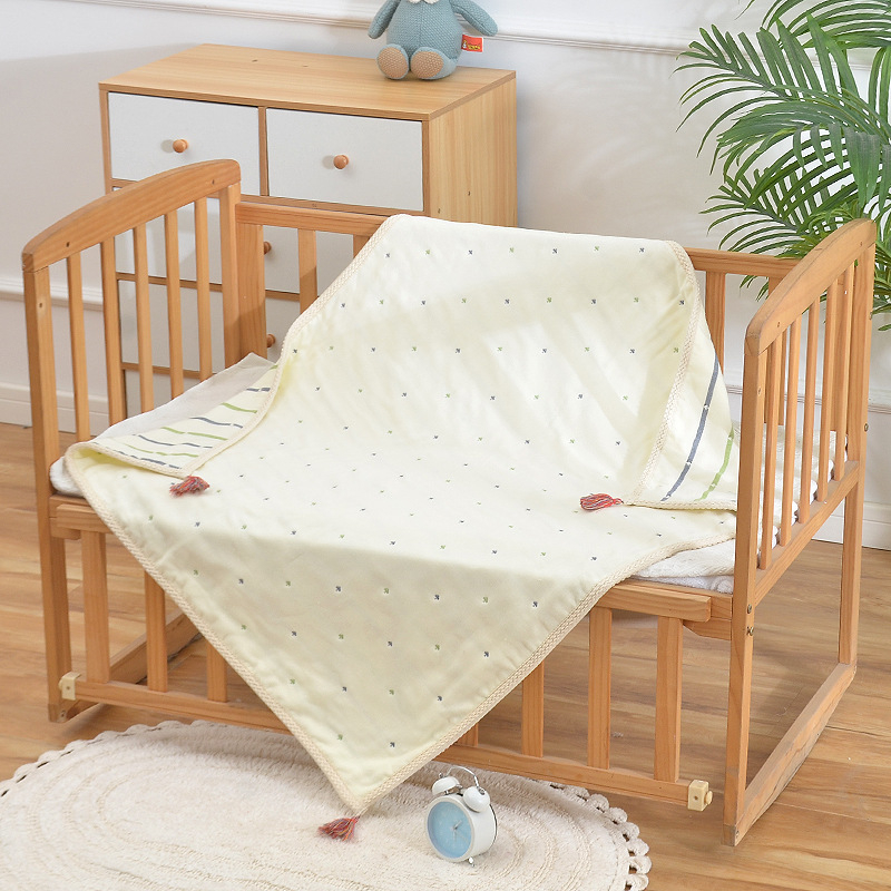 Dječji pamučni ručnikasti prekrivač s žakardom, 8 slojeva, reaktivno bojanje, za proljeće i jesen, 495 g