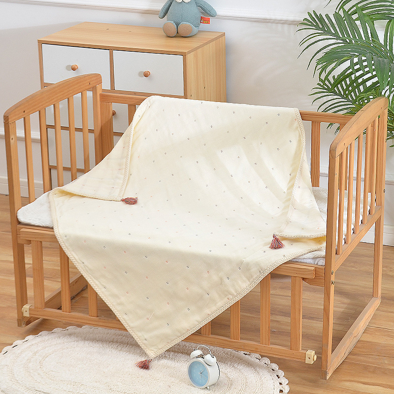 Dječji pamučni ručnikasti prekrivač s žakardom, 8 slojeva, reaktivno bojanje, za proljeće i jesen, 495 g