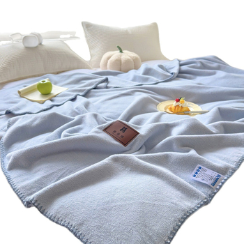 Deka od ručnika s imitacijom kašmira, 100% poliester, 300 g, zima, jednobojna
