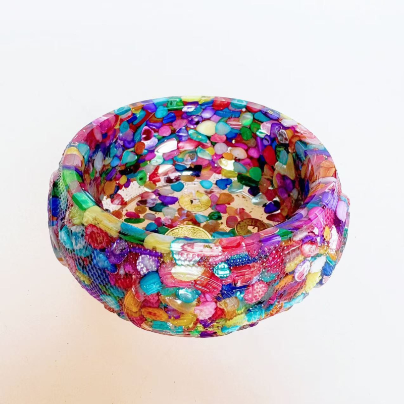 Citrin kristalni stolni ukras – koruncopija oblik | Moderni minimalistički stil, Crystal Queen, nerafinirani kristalni kamen, šifra proizvoda Wufu degaussing bowl