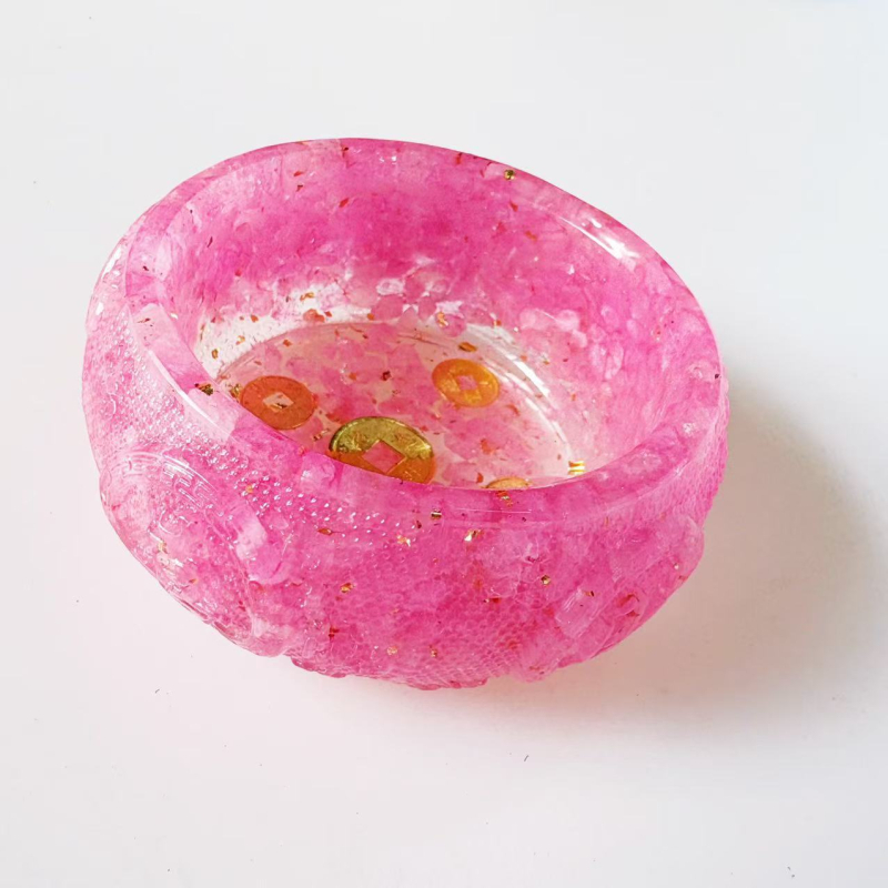 Citrin kristalni stolni ukras – koruncopija oblik | Moderni minimalistički stil, Crystal Queen, nerafinirani kristalni kamen, šifra proizvoda Wufu degaussing bowl