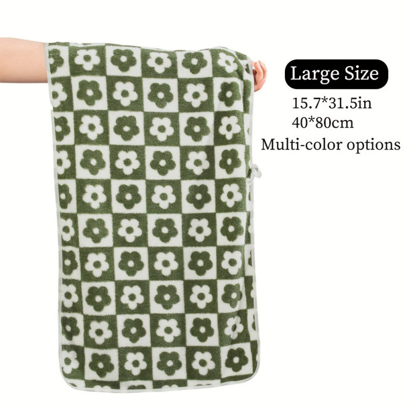 Set ručnika za jesen-zimu, mikrovlakno, cvjetni uzorak, s mogućnošću prilagodbe