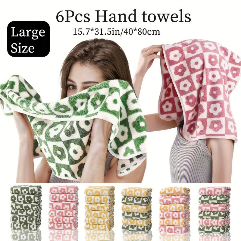 Set ručnika za jesen-zimu, mikrovlakno, cvjetni uzorak, s mogućnošću prilagodbe